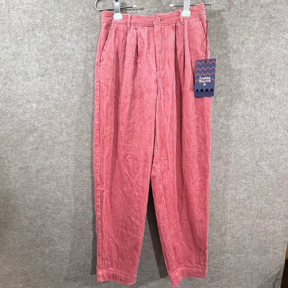Rowing Blazers x Target Corduroy Pants Women 4 Pink Preppy Chic Dopamine Quirky